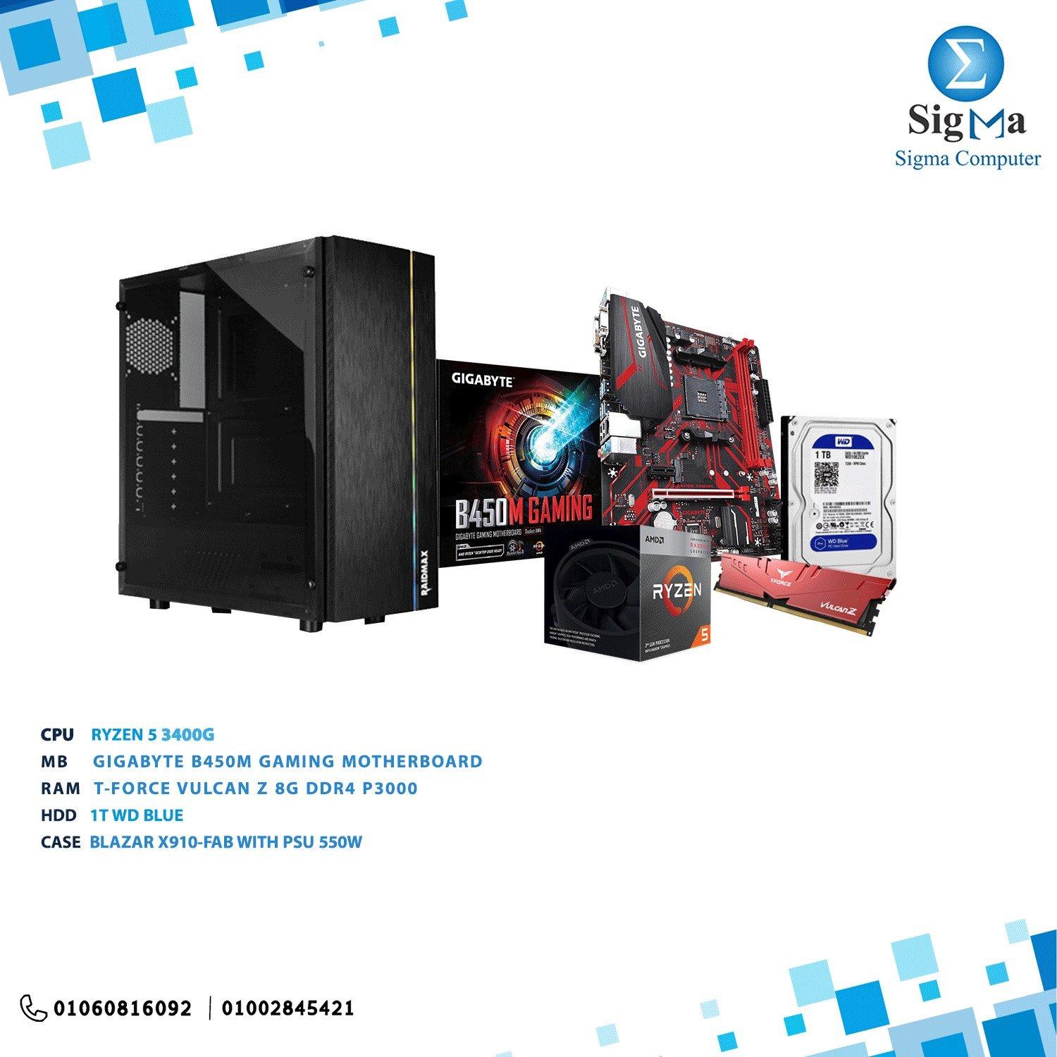 Gaming Bundle 3400G With B420M MB - Main view