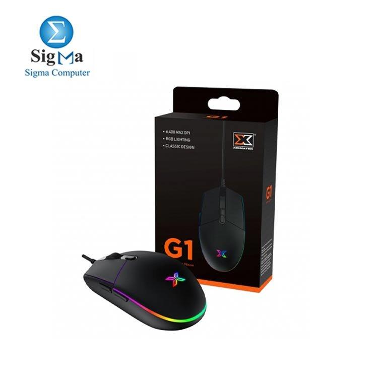 Xigmatek G1 Lighting Wired RGB Gaming Mouse 6400Dpi - Main view