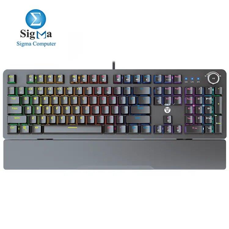 Fantech MAXPOWER MK853 – Full-size mechanical keyboard with Outemu switches, RGB lighting, 1000Hz polling rate, and anti-ghosting. - Main view