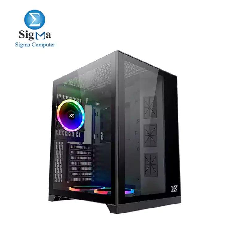 XIGMATEK AQUARIUS S ARCTIC ARGB BLACK MID TOWER CASE - Main view