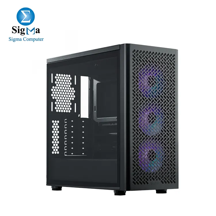 COOLER MASTER Elite 502 Mid Tower case - BLACK - Main view
