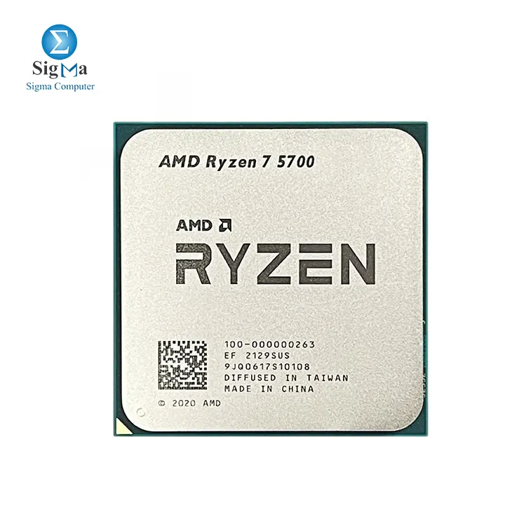AMD RYZEN 7-5700 (8Cores / 16Threads), 3.8Ghz/4.6GHz,16MB,65W TDP,Radeon 8, Socket AM4,Tray - Main view