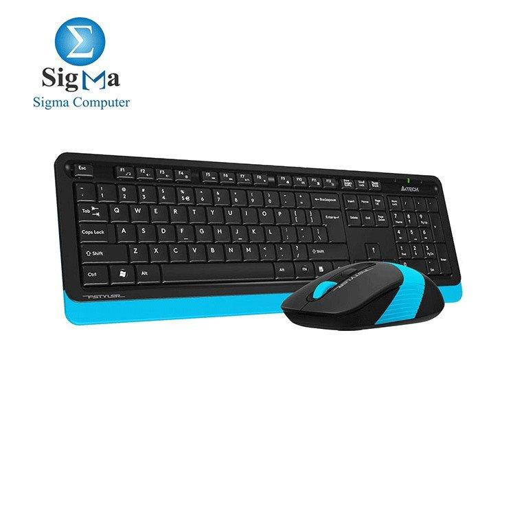 KB+Mouse A4tech Wireless Fstyler FG1010 BLUE - Main view