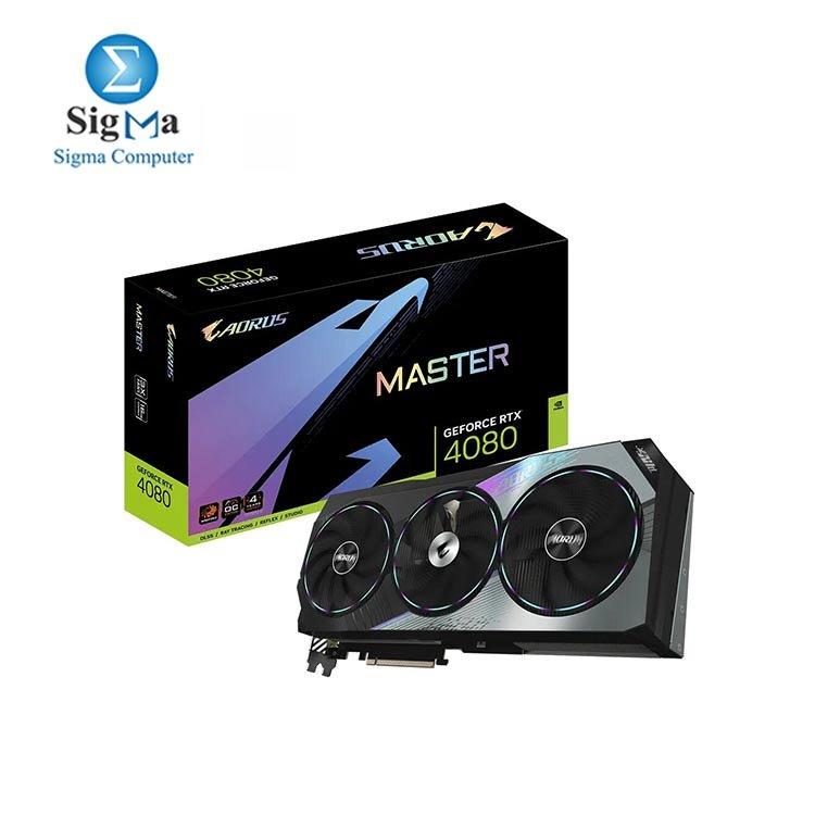 GIGABYTE RTX 4080 AORUS MASTER 16GB GDDR6X GRAPHIC Card - Main view