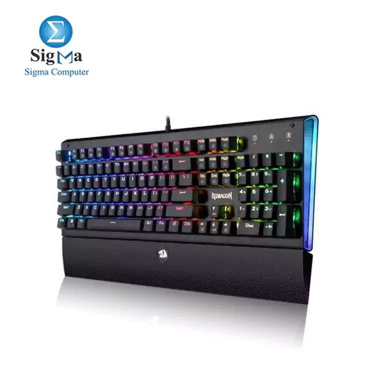 Redragon ARYAMAN K569 RGB MECHANICAL GAMING KEYBOARD- Blue switch - Main view