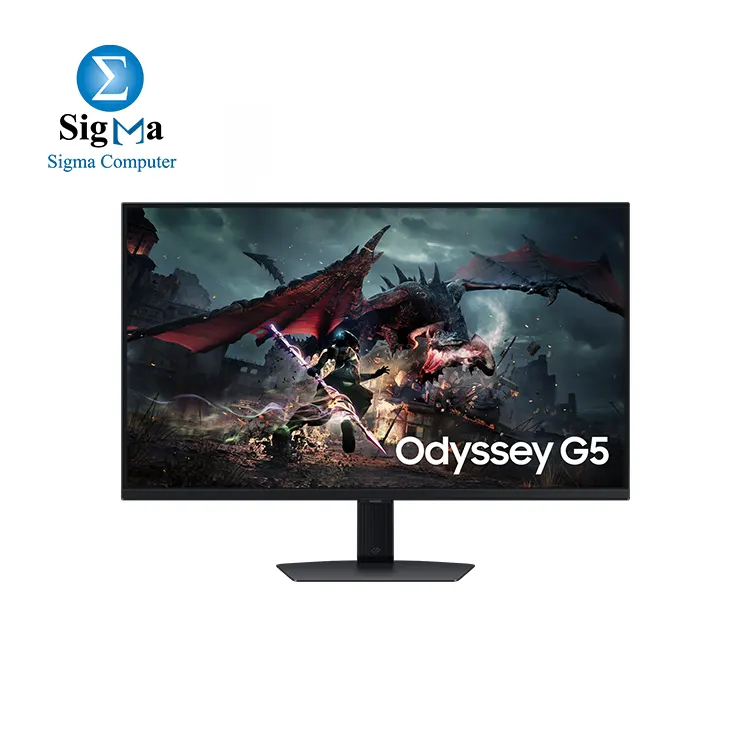 SAMSUNG 32-Inch Odyssey G50D Series QHD Fast IPS Gaming Monitor, 1ms, VESA DisplayHDR 400, 180Hz, AMD FreeSync,G-Sync Compatible, Adjustable Stand, Eye Saver Mode,99% sRGB - Main view