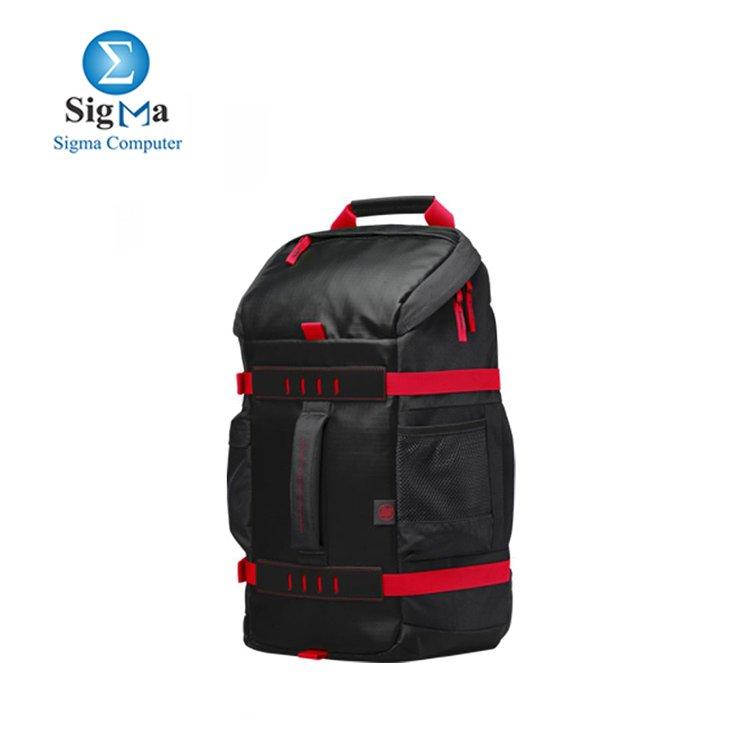 HP - Odyssey Backpack - 15.6 X0R83AA Red-Black - Main view