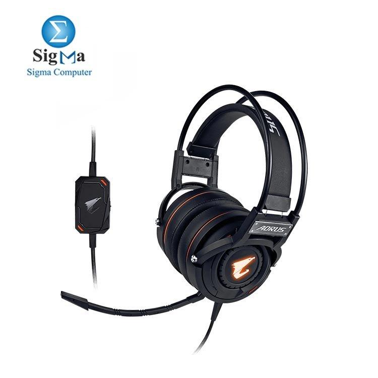 AORUS H5 HEADSET 50mm  RGB Fusion 2.0 Bendable Microphone - Main view
