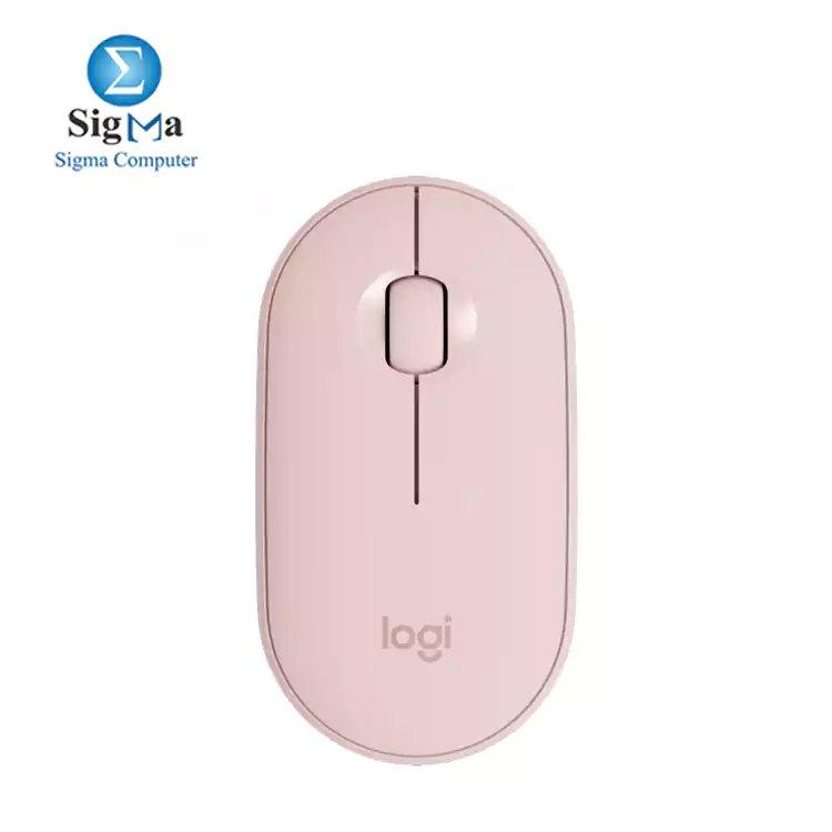 LOGITECH M350 PEBBLE WIRELESS MOUSE - ROSE - 910-005717 - Main view