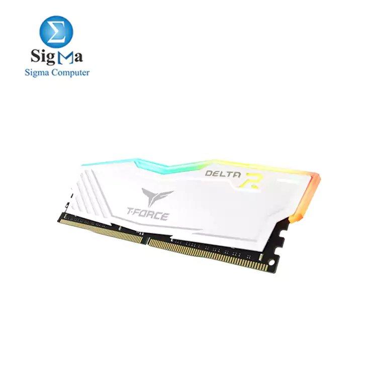 TEAM DELTA RGB 32G-2X16 3200Hz DDR4 DESKTOP MEMORY-WHITE - Main view