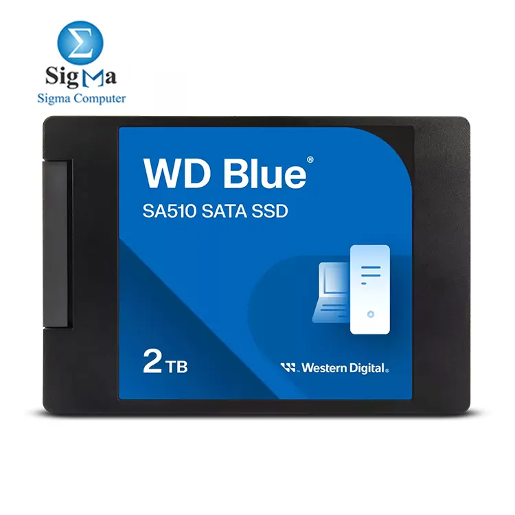 Western Digital SSD- 2TB Blue SA510 SATA Internal Solid State Drive SSD - SATA III 6 Gb/s, 2.5 - Main view