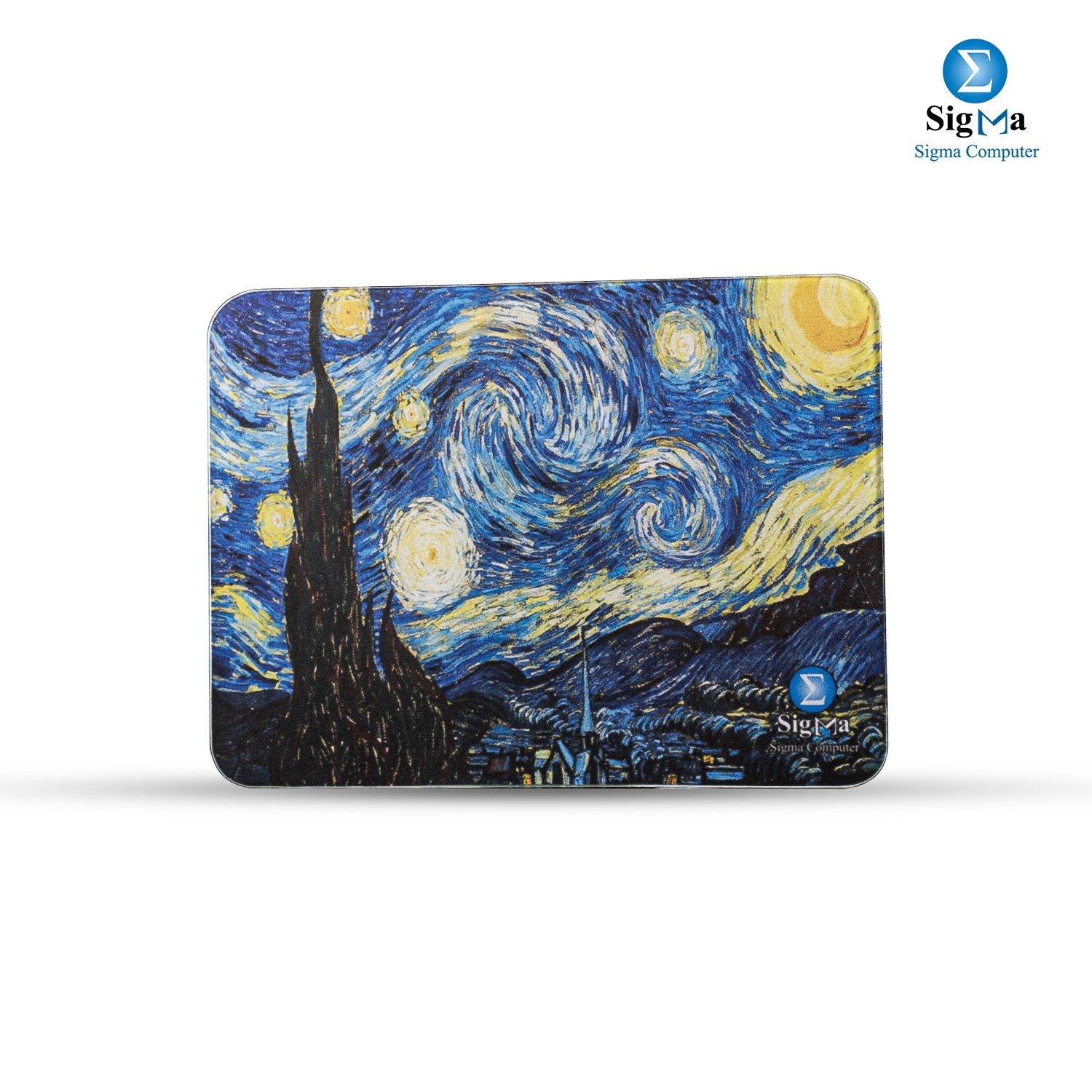 Van Gogh glass gaming mouse pad (29.5 X 30.5) - Main view