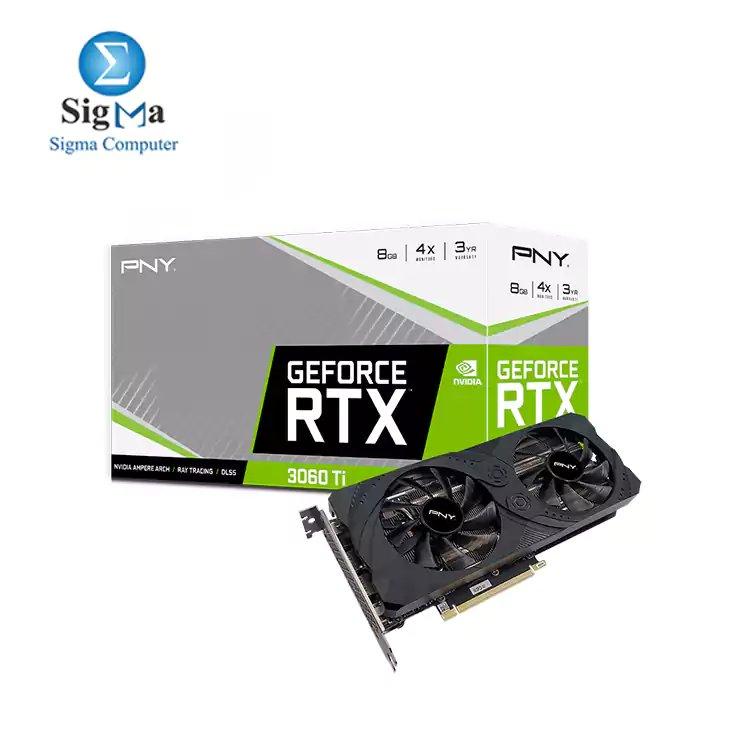PNY GeForce RTX 3060 Ti 8GB UPRISING Dual Fan - Main view