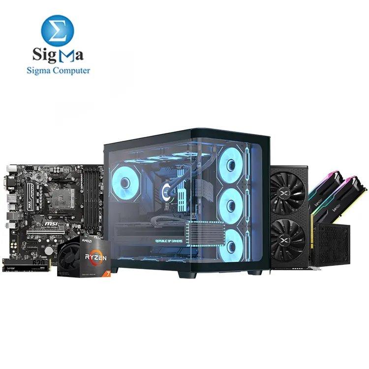 R7 5700 RX6650XT - MSI B450M PRO-VDH Max - AMD Ryzen 7 5700 - Lexar 2x8GB 3600MHz - XFX RX 6650 XT 8GB - Lexar NM620 256GB - AEROCOOL P500C BLACK - Aerocool LUX 750W 80+Bronze - Main view