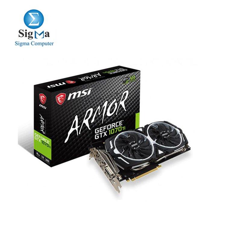 8GB GeForce GTX 1070 Ti ARMOR Graphics Card - Main view