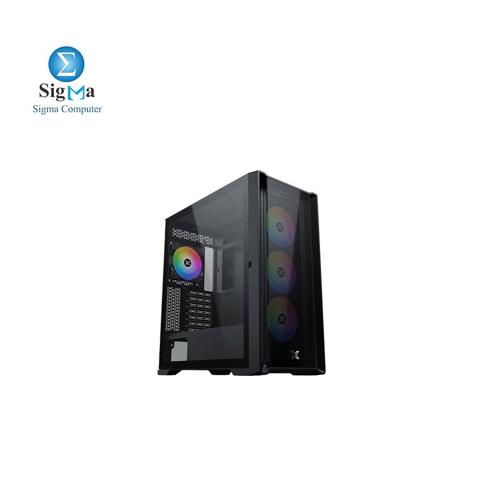 Xigmatek case zoser 4 fans argb eatx support 360mm radiator