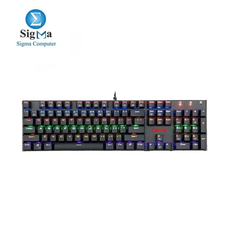Redragon K565 Rudra Rainbow Mechanical Gaming Keyboard - Blue Switch ...