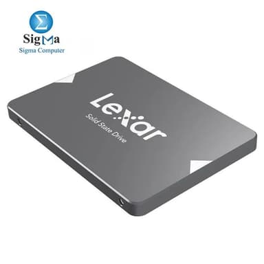 Lexar 1TB NS100 SSD 2.5” SATA III Internal Solid State Drive, Up to 550MB/s Read, Gray (LNS100-1TRBNA) - View 3