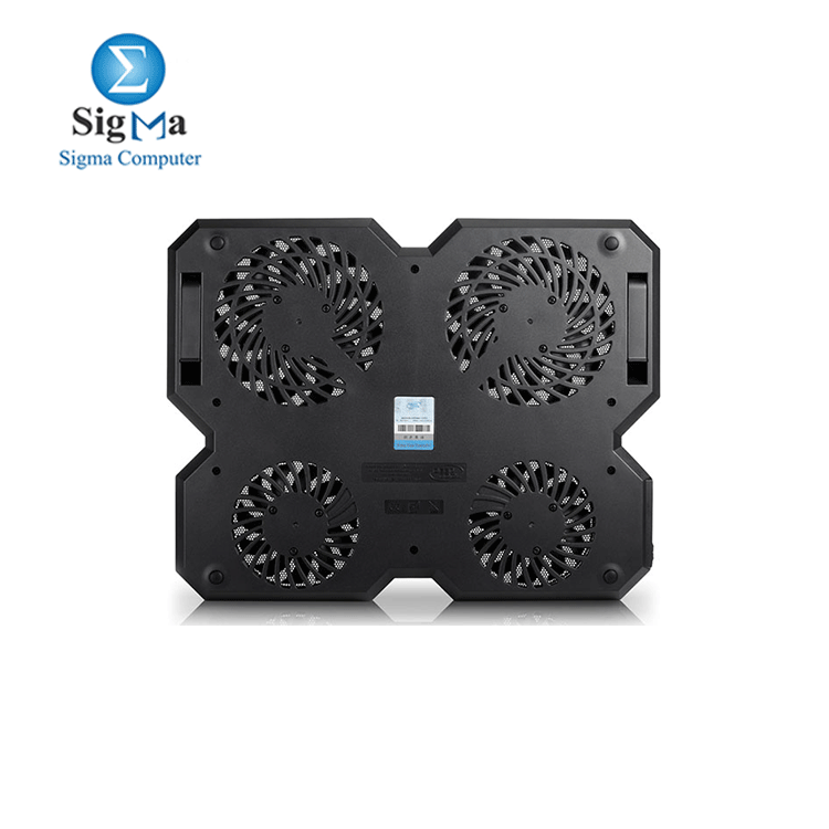 DEEPCOOL Multi Core X6 Cooling Pad Stand with 2 USB   4 Powered Fans