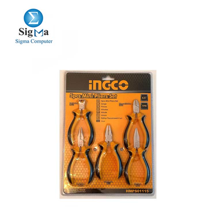 INGCO 5pcs mini pliers set 4.5 mm