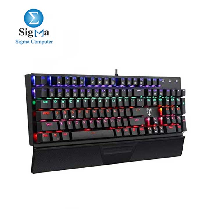 T-Dagger T-TGK305 104 Keys Backlit Blue Switch Gaming Mechanical Keyboard