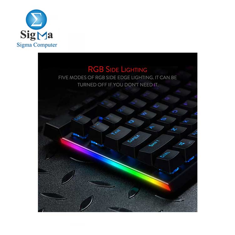 Redragon K580 VATA RGB LED Backlit Mechanical Gaming Keyboard  & Dedicated Media Controls,(Blue Switches)