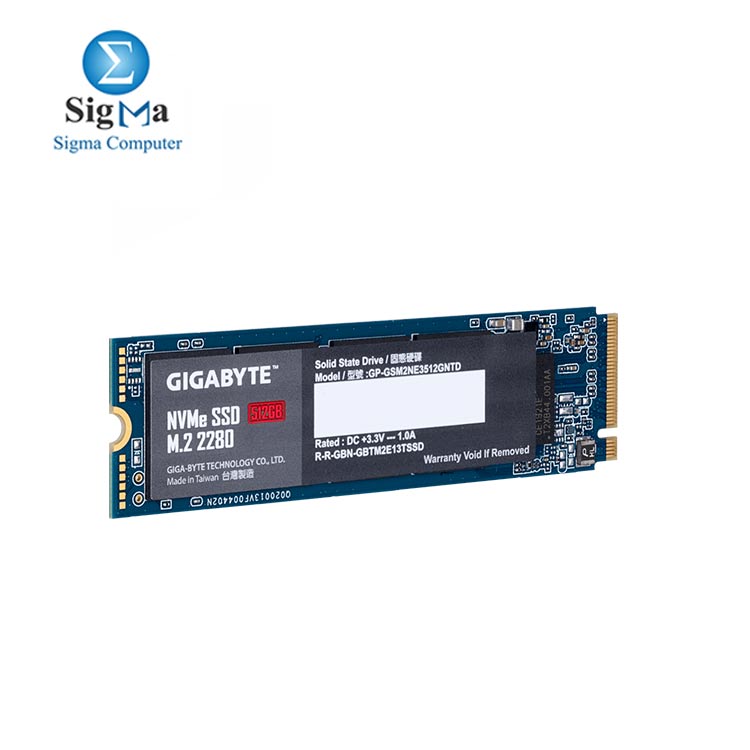 GIGABYTE M.2  NVMe SSD 512GB