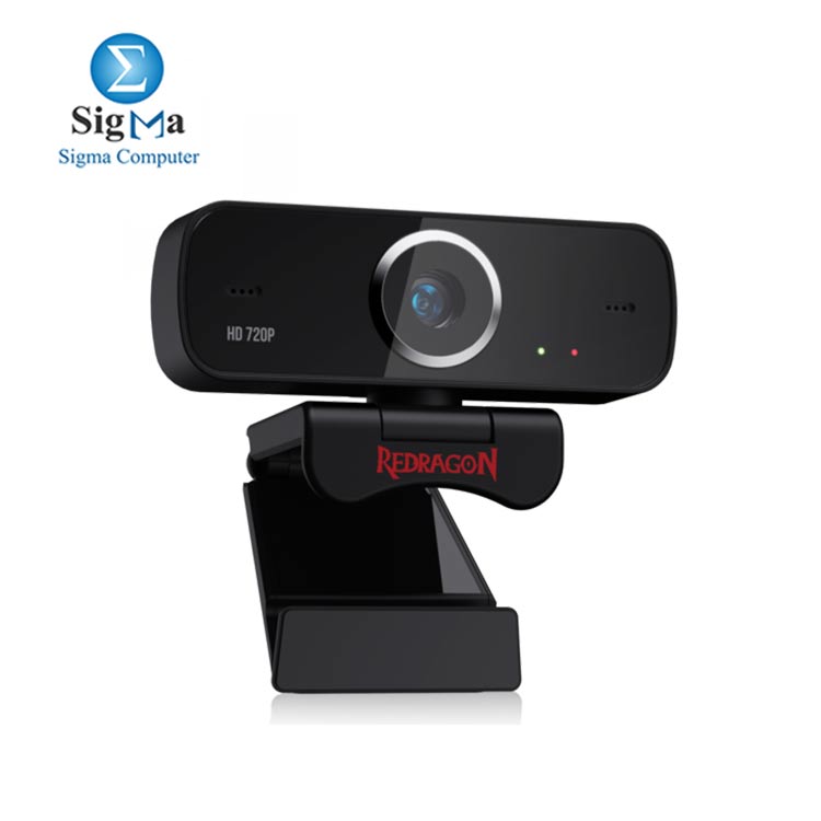 Redragon GW600 720P Webcam with Built-in Dual Microphone 360-Degree Rotation