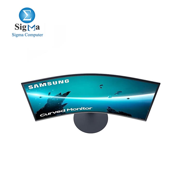 Samsung Curved FHD Monitor 1920 x 1080 - VA- 75Hz-4 GTG - Built-in Speaker, 32 inch, Black - LC32T550FDMXZN