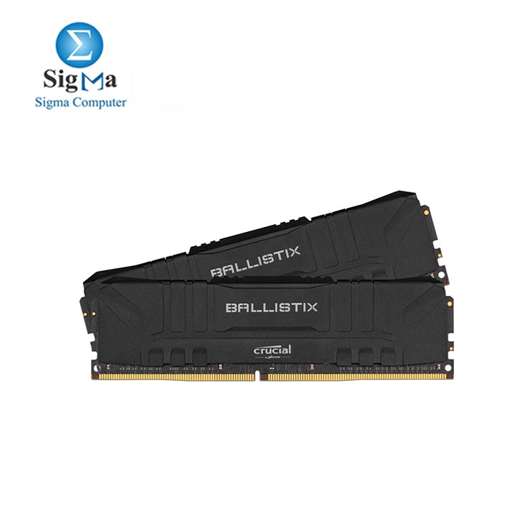 Crucial Ballistix 16GB Kit (2 x 8GB) DDR4-3200 Desktop Gaming Memory  (Black) | 1400 EGP
