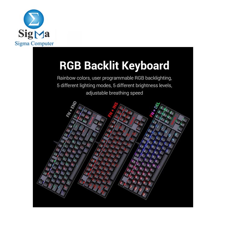 Redragon k552 Mechanical Gaming keyboard RGB Blue switch 