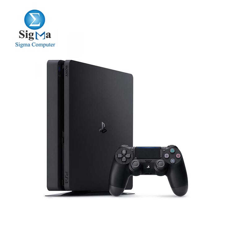 Sony PlayStation 4 Slim with 3 Games and PlayStation Plus 90 Days Subscription, 500GB, Jet Black