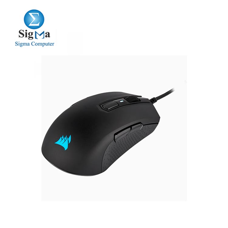 Corsair M55 RGB Pro Wired Ambidextrous Multi-Grip Gaming Mouse - 12,400 DPI  - 8 Buttons - Black