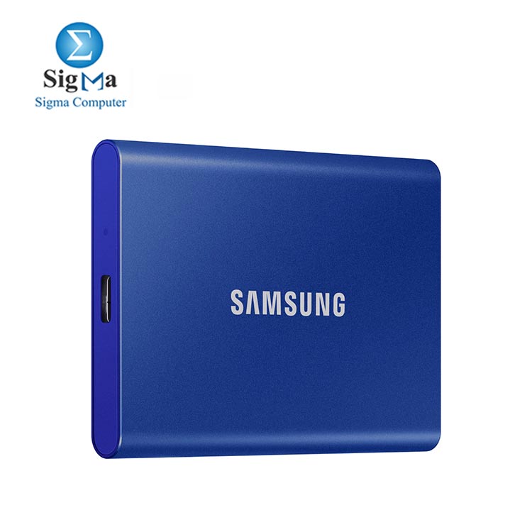 SAMSUNG T7 Portable SSD 500GB- USB 3.2 External Solid State Drive Blue