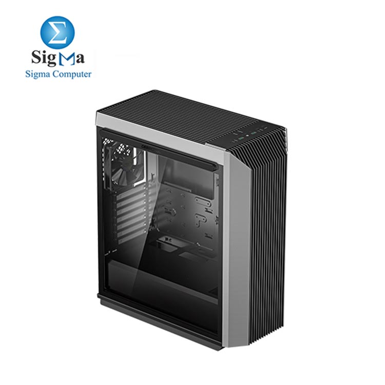 DeepCool CL500 Mid-Tower ATX Case High Airflow Mesh Front Panel I/O USB Type-C port Tempered Glass Magnetic Side Panel Built-In Fan Hub and Graphics Card holder