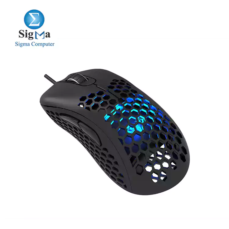 AULA F810 Wired Gaming Mouse, 6400 dpi, 6 Keys Custom Programable, Backlit RGB LED, Ergonomic Right Hand USB Optical Game Mice