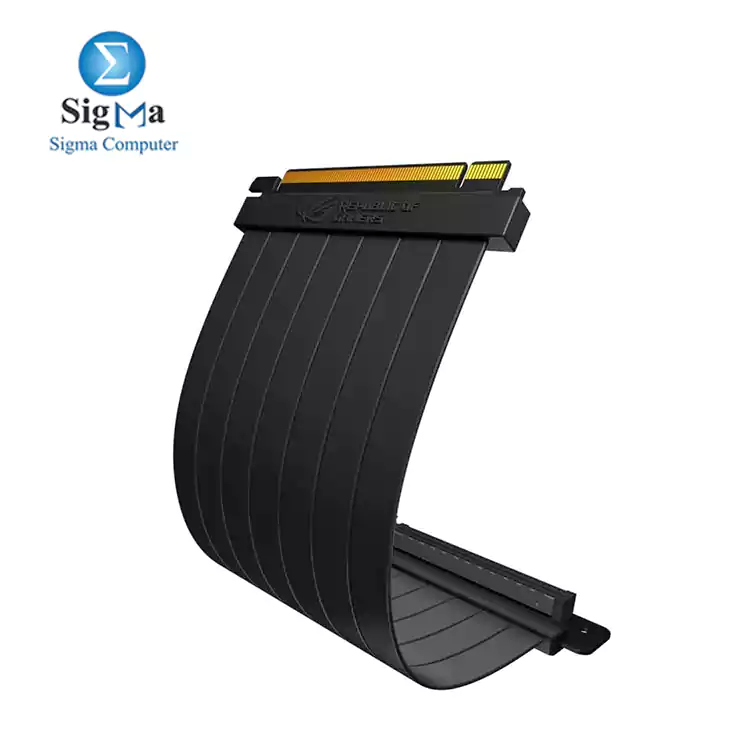 ASUS RS200 ROG Strix Riser Cable with 240 mm PCI-E x 16  90 degree adapter  patent SafeSlot    design  EMI Shielding