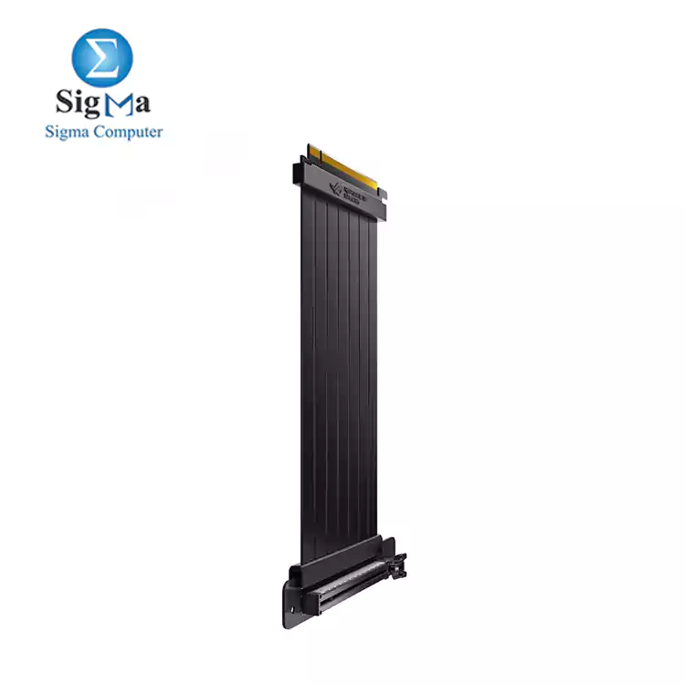 ASUS RS200 ROG Strix Riser Cable with 240 mm PCI-E x 16, 90 degree adapter, patent SafeSlot™ design, EMI Shielding