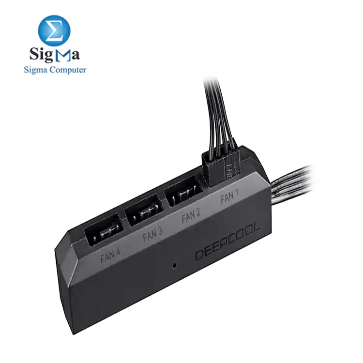 DeepCool FH-04 - 4PWM fan hub control, fan-compatible speed with 3-pin/4-pin cooling