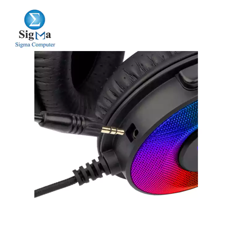 Redragon H350 PANDORA USB RGB Gaming Headset -7.1 Surrounded Sound- Detachable MIC     Black