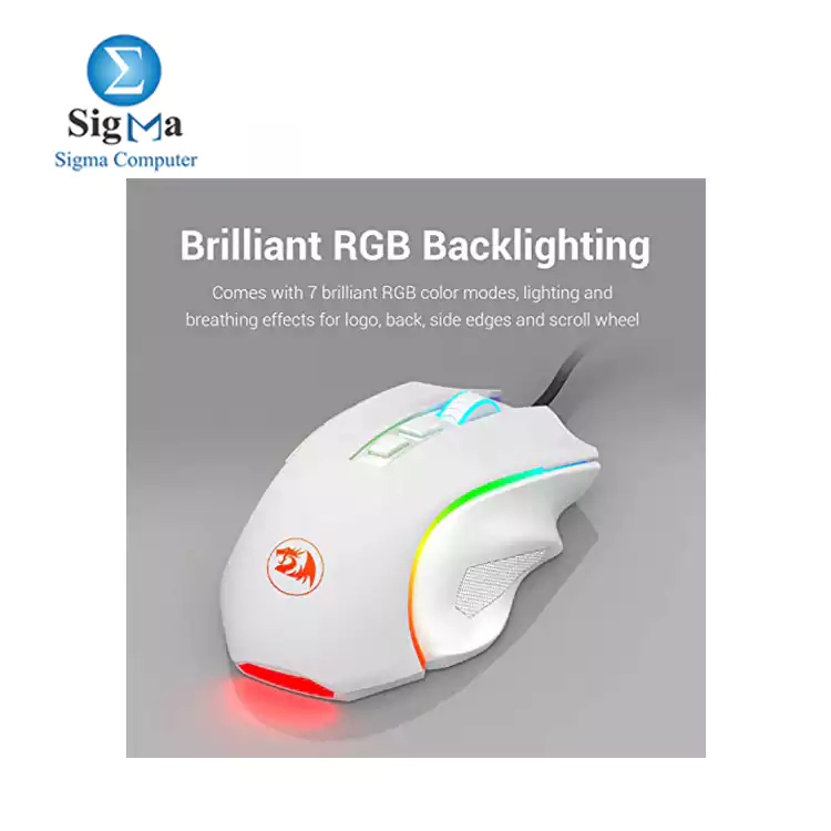 Redragon M602 RGB Wired Gaming Mouse RGB-WHITE