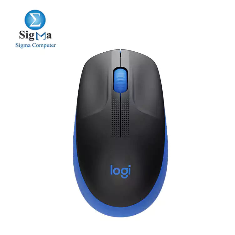 Logitech Wireless Mouse M190 - Full Size-BLUE