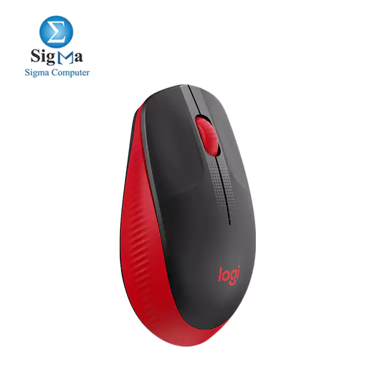 Logitech Wireless Mouse M190 - Full Size-RED