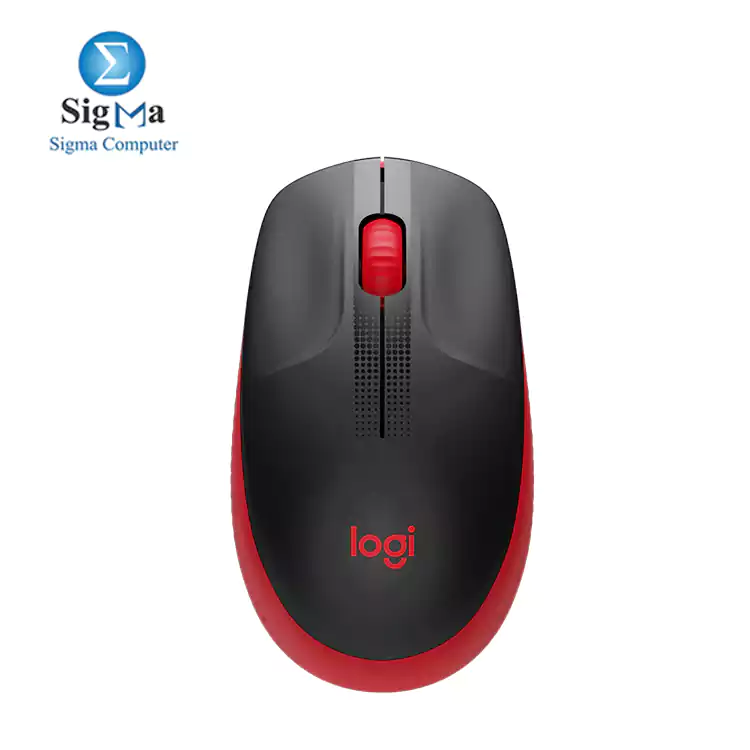 Logitech Wireless Mouse M190 - Full Size-RED