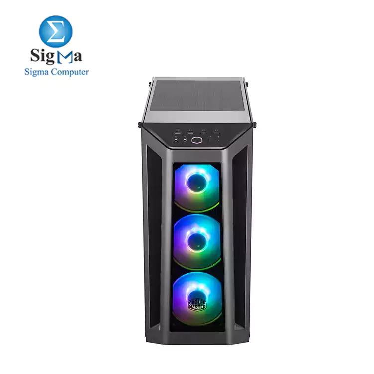 Cooler Master MasterBox MB530P ATX Mid-Tower w  3 x Tempered Glass Panel  Front Side Mesh Intakes   3 x 120mm Addressable RGB Fans w ARGB Controller