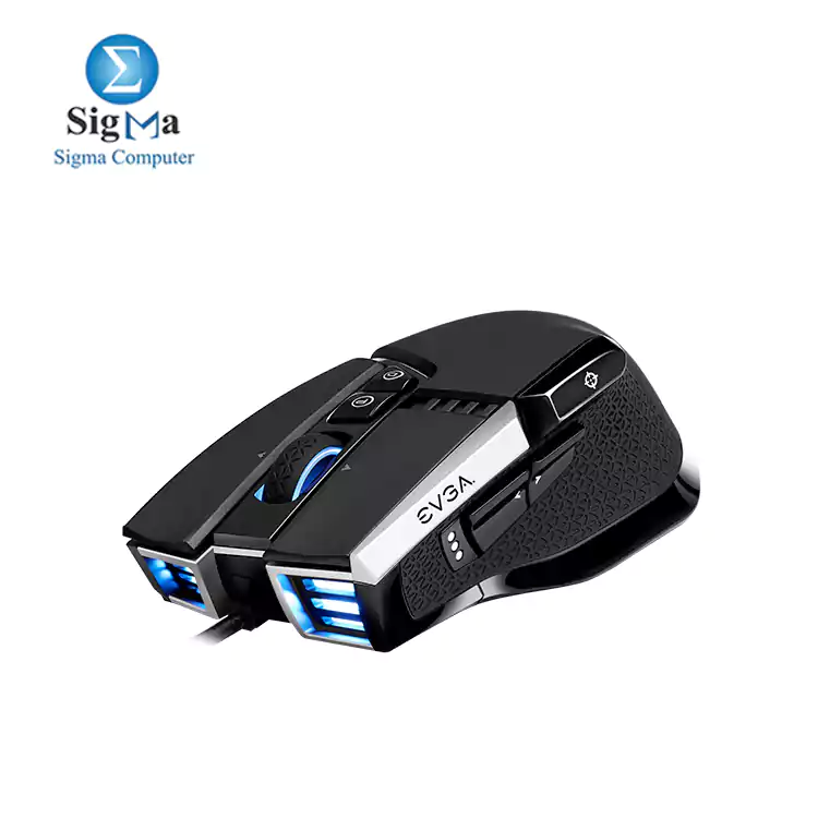 EVGA X17 Gaming Mouse, Wired, Black, Customizable, 16,000 DPI, 5 Profiles, 10 Buttons, Ergonomic 
