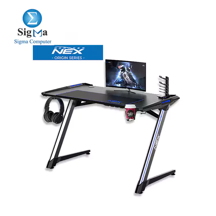 DXRacer NEX Gaming Desk-BLACK