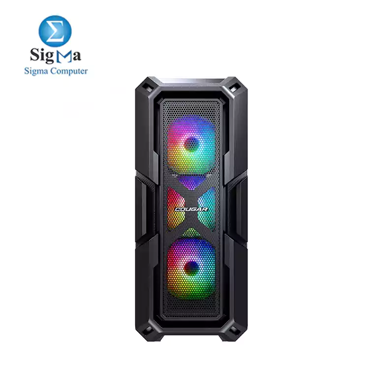 COUGAR MX440-MESH RGB VTC 650W GAMING CASE Tempered Glass Mid Tower-BLACK