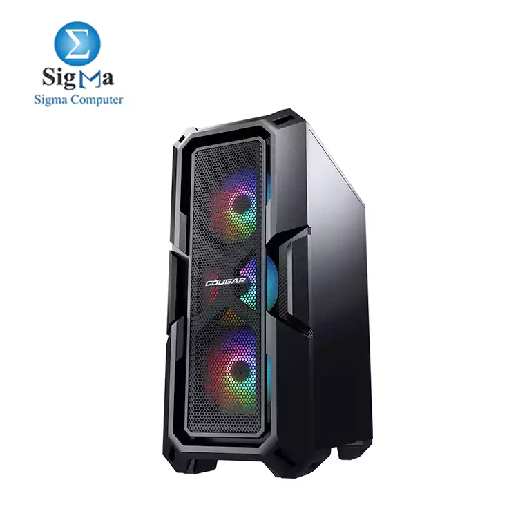 COUGAR MX440-MESH RGB VTC 650W GAMING CASE Tempered Glass Mid Tower-BLACK