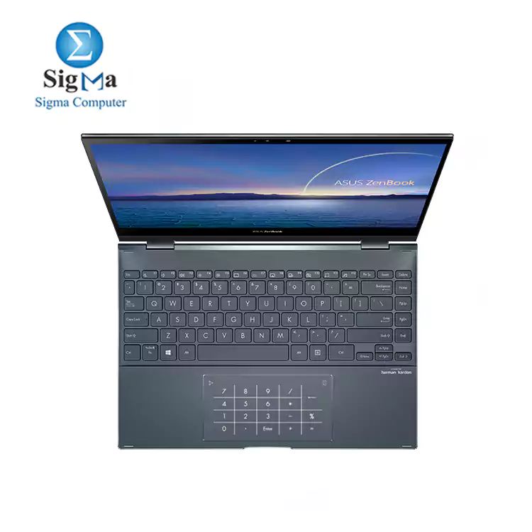 Asus ZenBook Flip 13-UX363JA-EM141T Corei5-1035G4 RAM 8GB 512GB SSD Intel iris plus GRAPHICS 13.3 FHD Touch, Win10-Pine Grey
